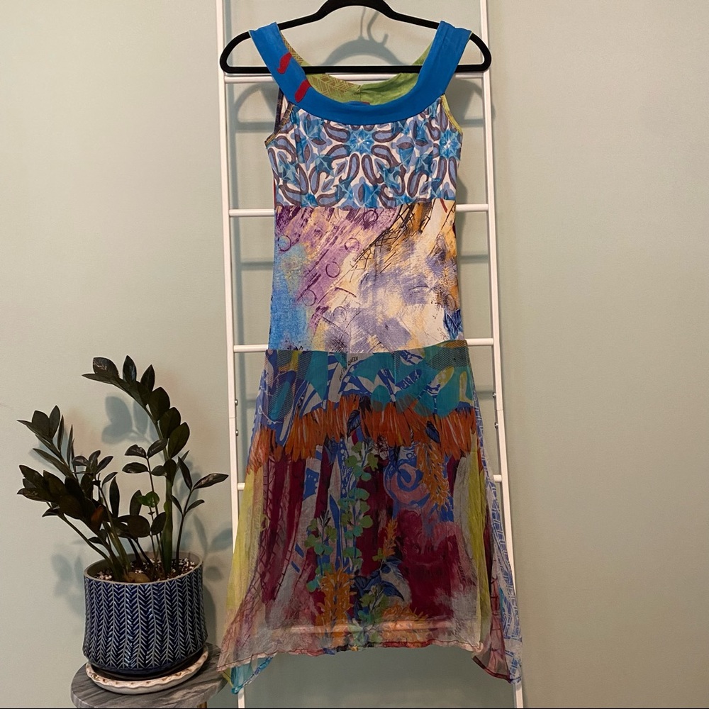 Save The Queen Italy Silk Art To Wear Dress